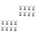 SOLUSTRE 16 Pcs Wire Rope Butterfly Buckle U Bolt Clamp 1/4 Cable Clamps Clamp for Wire Rope Button Hook and Zipper Pull Button Fastener Tool Cable Clamps 1/2 Stainless Steel Twist by Hand
