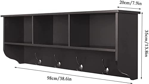 coat hook and shelf unit for hallway