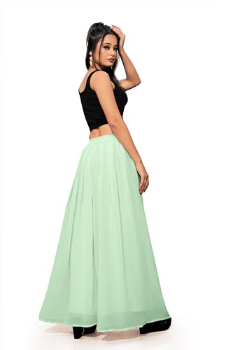 Image of Georgette Bonanza Soft Flared Palazzo (MID Waist)