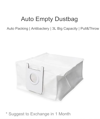 Compatible for Roidmi EVE Plus Robot Vacuum Cleaner Accessory of HEPA Filter Detachable Main Brush Mop Cloth Side Brush Dust Bag Cleaner Parts Optional(Side Brush 2 PC)