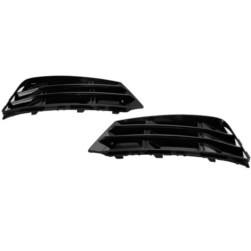 Grille en nid d'abeille noire A4 B9 2016-2018 calandre inférieure de remplacement bi-pièces