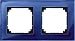 Produktbild Merten 489278 M-PLAN-Echtglasrahmen, 2fach, Saphirblau