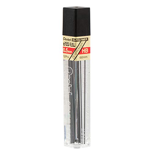 Image of Pentel Super Hi-Polymer HB Lead Refill - 0.5mm, Pack of 36