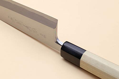 Yoshihiro Hongasumi Blue Steel Mioroshi Filet Sushi Sashimi Japanese Knife Magnolia Handle (8.25"/210Mm) #TOP6