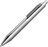 SMOOTHERPRO Titanium Push Button Mechanism Pen (Push Pen Clip to Retract Refill) Lightweight Decent Click Ballpoint for Valentines Easter Christmas Birthday Signature Gift(PTI047)
