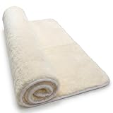 LANAMED, 65x100cm Australische Antidekubitus Bettauflage aus ultradichter Schurwolle, 30-90°C waschbar, druckentlastend, atmungsaktiv, 65 x 100 cm