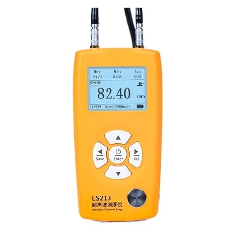 Calibrador ultrasónico de espesores alta precisión para tuberías LS213 con sonda estándar y rango 0-350 mm miniatura 6