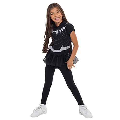 Image of Marvel Girls' Cosplay Hooded Tee and Leggings Set Toddler to Big Kid
