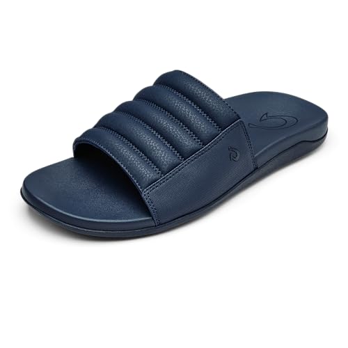 OLUKAI Maha 'Olu Men's Slide Sandal, Water-Friendly Shoe, All-Day Wear & Ultra-Soft Comfort Fit