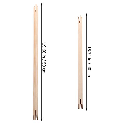 Milibest 8pcs Wood Painting Stretching Bars Canvas Frame for 40cm 50cm Oil Painting DIY Arts, As Shown, 1.9X50CM - Image 3