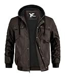 Men Winter Jacket Detroit Coat Warm Fleeced Lined Windbreaker Heavy Canvas Denim Puffer Bomber Work Thick Wind Resistant Water Proof Fall Spring Clothes Freezer Zero Storm Super Extreme Cold Weather