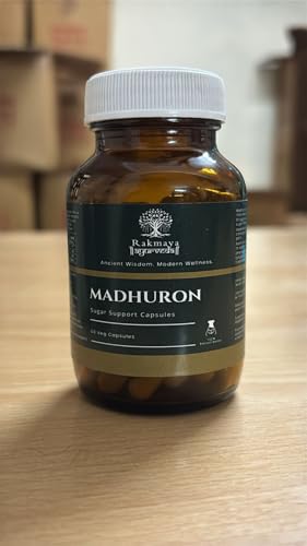 Image of Madhuron Ayurvedic Sugar Management Capsules, Plant-Based Supplement, Reduces Post-Meal Sugar Spikes