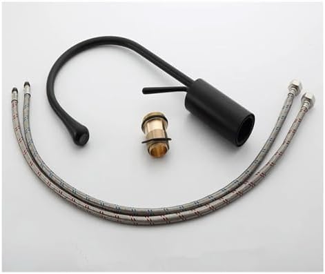 Black Gold Kitchen Faucet - Swivel Basin Tap with Hot & Cold Water, Brass Sink Faucet for Kitchen, Durable & Stylish Water Crane, 1-48cm Adjustable Size