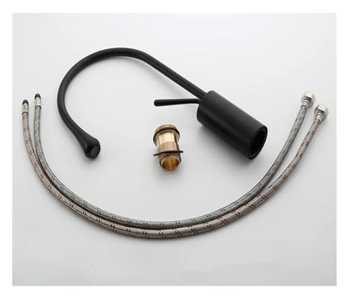 Grue d'eau d'évier pivotante noire et dorée pour sublimer la maison