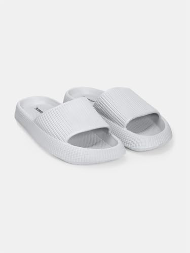 Image of hummel TEXTURE SOFT Men's Classic Ultra Soft Sliders /Slippers with Cushion FootBed for Adult Comfortable & Light Weight Stylish & Waterproof & Everyday Flip Flops & Chappals for Gents /Boys
