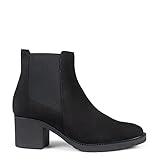  miMaO Teen – Botines de tacón Ancho Negro, EU 39