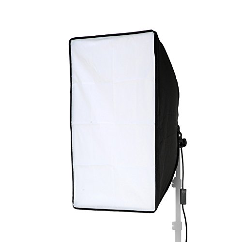 Lightdow 20x28(50x70cm) Lighting Soft Box Only(NO Light Stand), 9ft/2.8m Long Cable with E27 Screw Socket (Upgrade Version with Hand Grip & Spring Lock System)