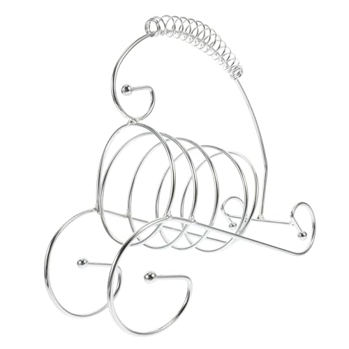 MUCKLILY Elegant Metal Wine Rack Tabletop Wine Holder for Spaces Decorative Wine Bottle Display Rack for Wine Lovers Design