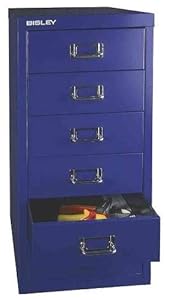 Bisley MultiDrawer 29er Serie, 6 Schubladen Silber
