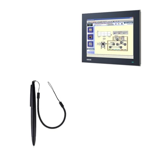 BoxWave Stylus Pen Compatible with Advantech TPC-155H - DirectSign Resistive Stylus, for Resistive Touchscreens Plastic Lanyard - Jet Black