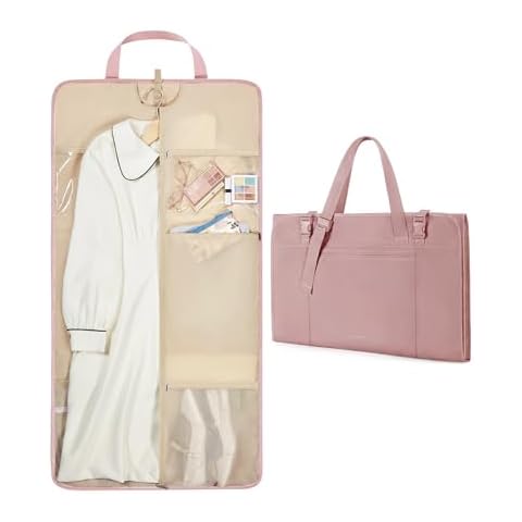 BAGSMART Fluffy Travel Garment Bag Cover