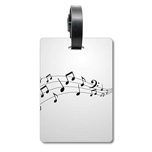 Étiquette de sac Flappg Music 5-le Staff suspendre bagages voyage musique