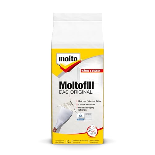 Moltofill DAS ORIGINAL, Universelle Spachtelmasse, Weiß, 5 kg