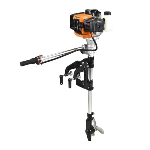 Motore fuoribordo raffreddato ad aria 2,5 HP - Motore a benzina a 2 tempi per gommoni, kayak, gommoni e canoe