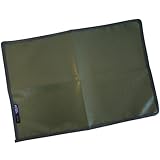 HOBI 国防色グランドシート ポケット50×34cm【日本製】ソロ 上質ラフ仕上げPVC帆布 両面防水加工 [無骨でタフ] 軽量 マルチ ミニ グランドクロス テント キャンプ 焚火 釣り ツーリング バイク 車 レジャーシート マット カーキ オリーブ 軍幕 [MADE IN JAPAN]