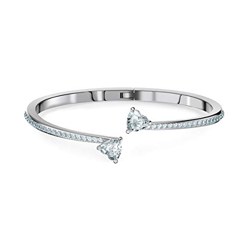 Swarovski Bracelet-jonc Mesmera Attract, Cœur, Blanc, Métal rhodié