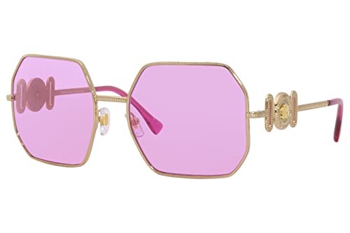 Versace Lunettes de soleil femme VE2248 1002/5 couleur Or fuchsia taille verres 58 mm