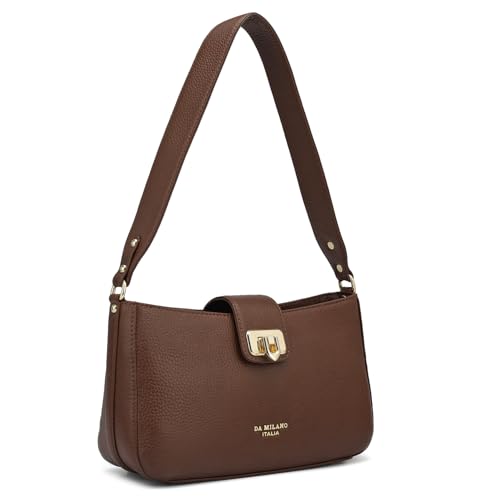Image of Da Milano Small Leather Shoulder Bag (LB-OR-3023)