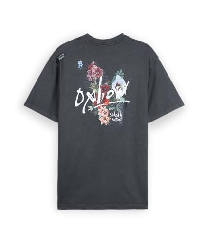 Tee-shirt manches courtes OXBOW HELLFLO col rond avec motif au dos pour l'été