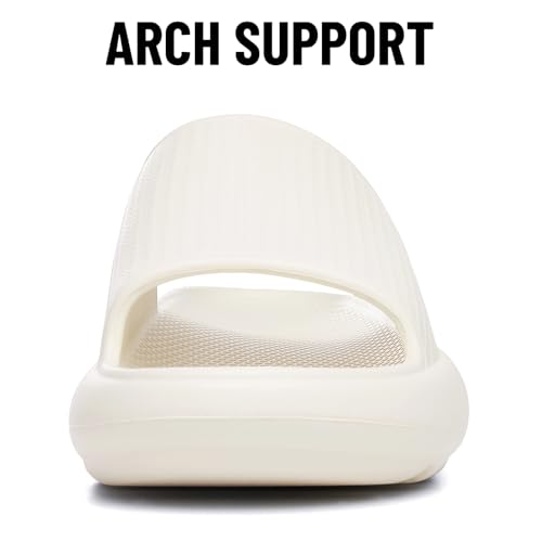 Image of Comwarm Cloud Slide Sandals for Women Men Ultra Comfort Recovery Pillow Slippers Soft Summer Beach Shoes with Low Arch Support