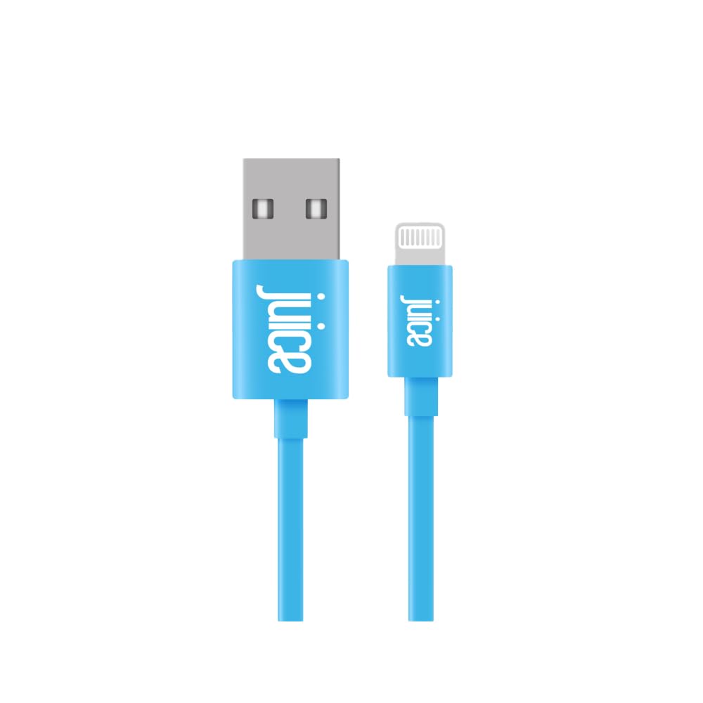 Juice ECO Lightning Cable 3m | MFi Certified iPhone Charger Lead | Aqua