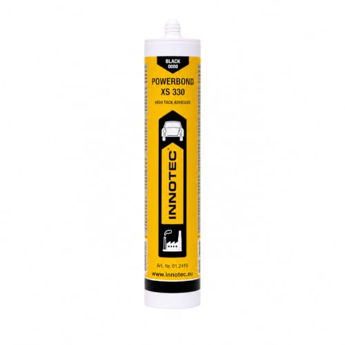 Innotec Powerbond Schwarz - Premium Montagekleber - Kleben statt Bohren Wasserresistent - Kraftkleber für innen & außen - hohe Anfangshaftung universell einsetzbarer Baukleber - 1 Stück Kleber XS 330