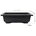HEIHAK 3 Pack 14 Inch Large Bonsai Pots, Rectangular Built in Mesh Plastic Bonsai Training Pots with Trays, Plant Flower Tree Growing Bonsai Planter for Garden Supplies, Yard, Office, Room, Balcony