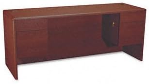 HON-10700 Kneespace Credenza, 3/4 Height Pedestals, 72W X 24D X 29-1/2H, Mahogany