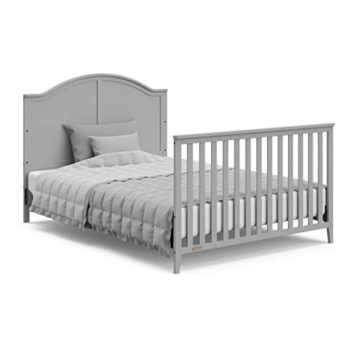 Graco Wilfred 5-In-1 Convertible Crib (Pebble Gray) – Greenguard Gold Certified, Converts To Toddler Bed And Full-Size Bed, Fits Standard Full-Size Crib Mattress, Adjustable Mattress Support Base #TOP7