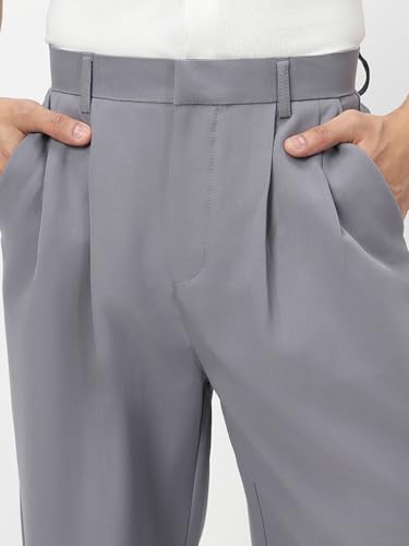Image of Urbano Fashion Men's Loose Baggy Fit Solid Korean Pants Stretchable
