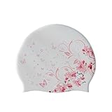 Silicone Swim Cap, YondestStars Swimming Cap for Women/Men/Youth, Bathing Caps for Long & Short Hair, Swimming Accessories for Adult (Butterfly)