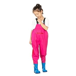 Waders Outdoor Steltlopers Voor Kinderen, Kleuterschool Strand Camping Waterspeelkleding, PVC+gebreide Stof (Color : Pink, Size : S/1 pcs)