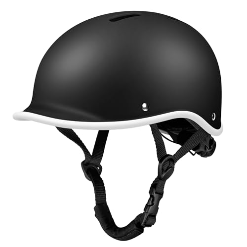 LeapBeast Fahrradhelm Herren, Radhelm für Stadtverkehr &Pendler, Skaten & E-Bike-Fahren, mit 7 Belüftungskanäle Cityhelm Einstellbare Fahrradhelme (Schwarz, L)