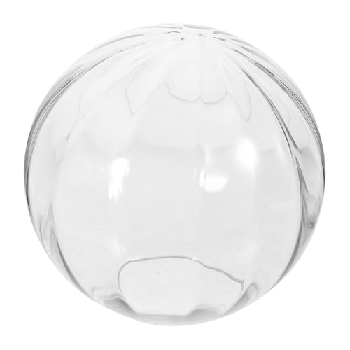Anneome Vertical Ribbed Glass Lamp Shade Clear Globe Cover for Indoor Pendant and Chandelier Lighting Easy Installation with Rounded Edges Stylish Light Shade for Cozy Ambiance