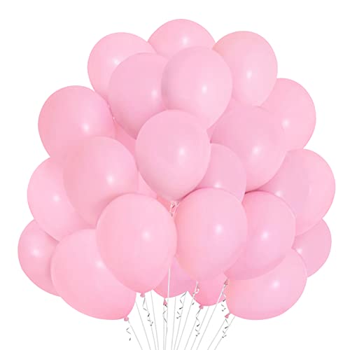Pink Balloons 30 Pcs 12 Inch Pastel Latex Macaron Balloons for Birthday Party Wedding Baby Shower Princess Carnival Events Decorations