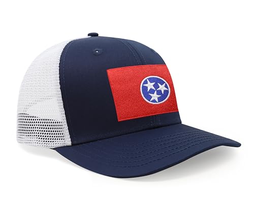 Image of International Tie State Hat for Men and Women, Adjustable Snapback Trucker Baseball Cap with Embroidered Patch