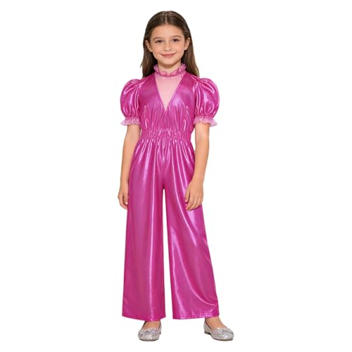 Célébration combinaison étincelante FEESHOW salopette disco fille stretch