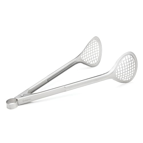 Cuisipro Stainless Steel Wide Grill/Fry Tongs, 12-Inch - image 1