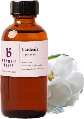 Image of Brambleberry Gardenia Fragrance Oil | Floral Garden Scent for Soap & Lotion | Gardenia fragrance oil for soap making, lotion, candles, body butter, bath bombs, scrubs, and fresh floral DIY gifts.