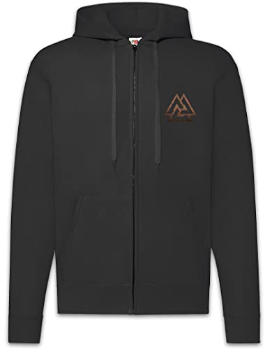 Sweat Valknut Urban Backwoods en coton premium avec fermeture et cordon
